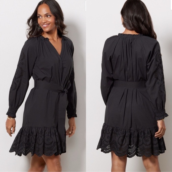 Rails Dresses & Skirts - Rails Saylor Black Eyelet Dress Size Medium